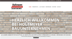 Desktop Screenshot of holtmeyer-bau.de
